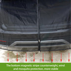 Kofferraumabdeckung Sonnenschutz,180×150cm Heckklappe Flügeltür Kofferraumabdeckung,Auto Heckklappe Moskitonetz,Sonnenschutz Gardinen Vorhang,für Dach Caravan Camper Van Camping