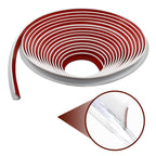 RV-Regenrinnen, 10 Meter lang, Gummi-Tropfleiste, PVC-Regenstreifen, J-förmige Dachregenumleitung, selbstabdichtendes Klebeband, geeignet für Autotüren Wohnwagen (weiß)